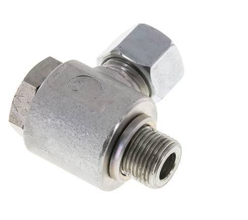 12L & G3/8'' Acero Zincado Racor Giratorio de Corte con Rosca Macho 315 bar Giratorio ISO 8434-1