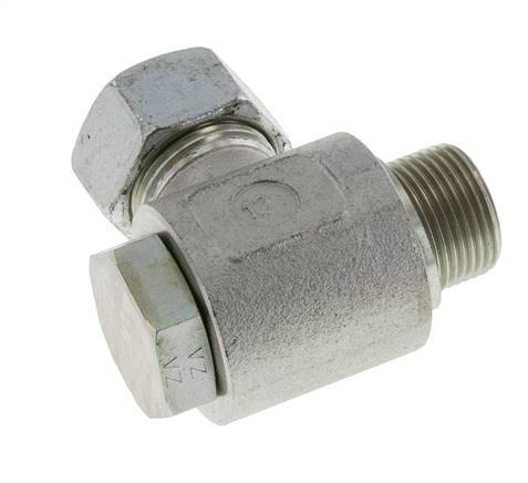 22L & G3/4'' Acero Zincado Racor Giratorio de Corte con Rosca Macho 160 bar Giratorio ISO 8434-1