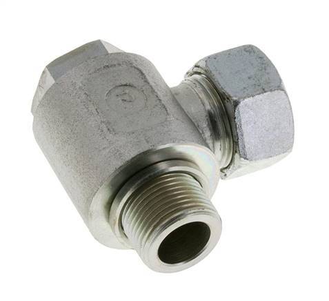 22L & G3/4'' Acero Zincado Racor Giratorio de Corte con Rosca Macho 160 bar Giratorio ISO 8434-1