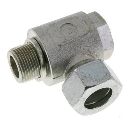 22L & G3/4'' Acero Zincado Racor Giratorio de Corte con Rosca Macho 160 bar Giratorio ISO 8434-1