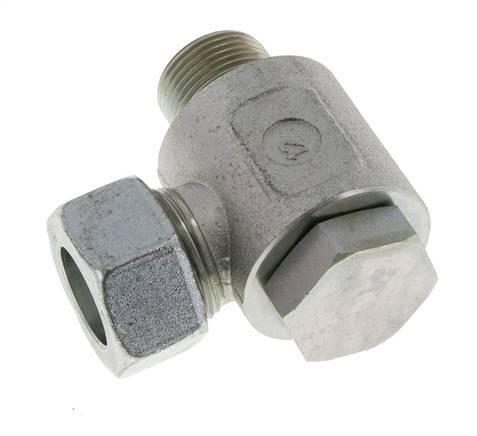 22L & G3/4'' Acero Zincado Racor Giratorio de Corte con Rosca Macho 160 bar Giratorio ISO 8434-1