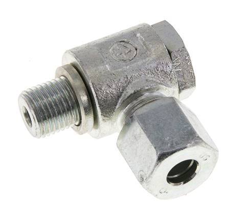 8S & G1/4'' Acero Zincado Racor Giratorio con Rosca Macho 400 bar Giratorio ISO 8434-1