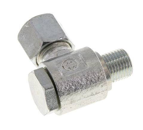 8S & G1/4'' Acero Zincado Racor Giratorio con Rosca Macho 400 bar Giratorio ISO 8434-1