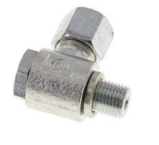 8S & G1/4'' Acero Zincado Racor Giratorio con Rosca Macho 400 bar Giratorio ISO 8434-1