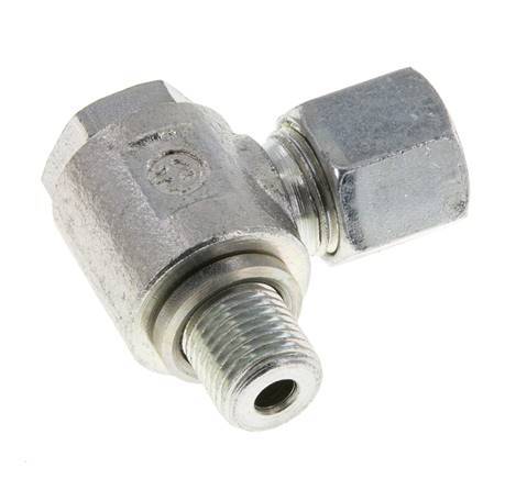8S & G1/4'' Acero Zincado Racor Giratorio con Rosca Macho 400 bar Giratorio ISO 8434-1