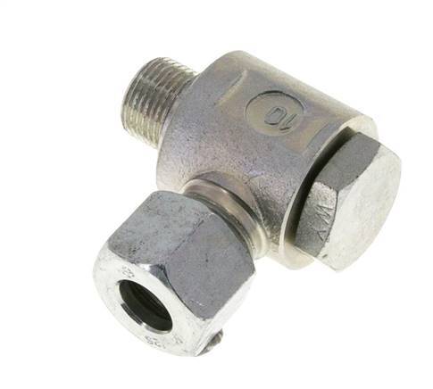 12S & G3/8'' Acero Zincado Racor Giratorio con Rosca Macho 400 bar Giratorio ISO 8434-1