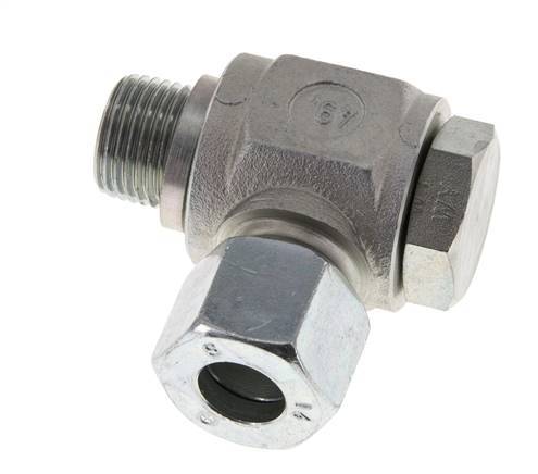 14S & G1/2'' Acero Zincado Racor Giratorio con Rosca Macho 400 bar Giratorio ISO 8434-1