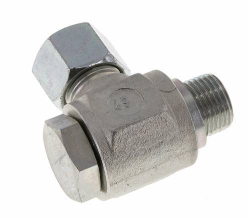 14S & G1/2'' Acero Zincado Racor Giratorio con Rosca Macho 400 bar Giratorio ISO 8434-1