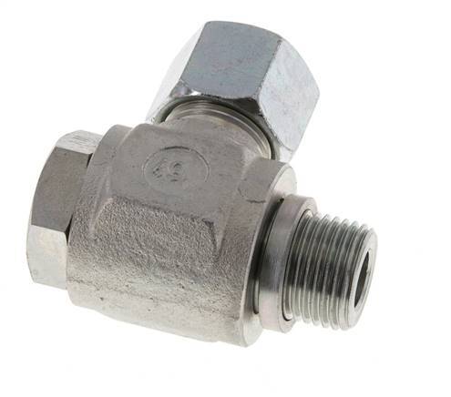 14S & G1/2'' Acero Zincado Racor Giratorio con Rosca Macho 400 bar Giratorio ISO 8434-1