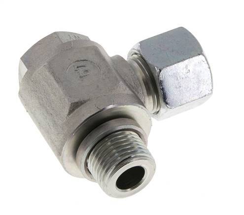 14S & G1/2'' Acero Zincado Racor Giratorio con Rosca Macho 400 bar Giratorio ISO 8434-1