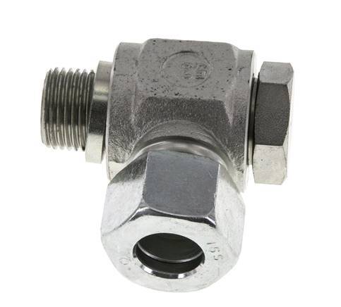16S & G1/2'' Acero Zincado Racor Giratorio con Rosca Macho 400 bar Giratorio ISO 8434-1