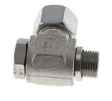 16S & G1/2'' Acero Zincado Racor Giratorio con Rosca Macho 400 bar Giratorio ISO 8434-1