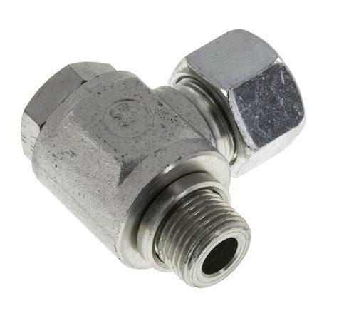 16S & G1/2'' Acero Zincado Racor Giratorio con Rosca Macho 400 bar Giratorio ISO 8434-1