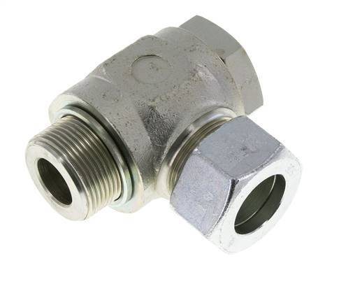 30S & G1-1/4'' Zink plated Steel Swivel Joint Cutting Fitting with Male Threads 250 bar Rotatable ISO 8434-1