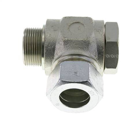 30S & G1-1/4'' Zink plated Steel Swivel Joint Cutting Fitting with Male Threads 250 bar Rotatable ISO 8434-1