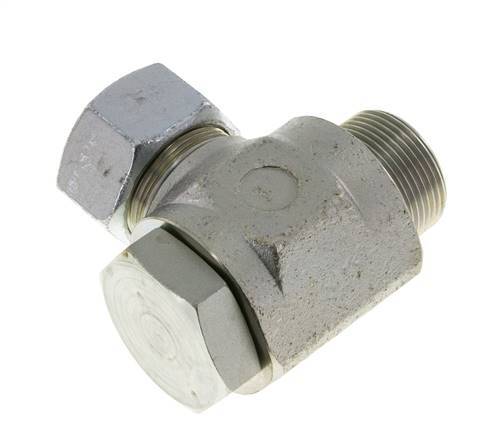 30S & G1-1/4'' Racor giratorio de acero zincado con rosca macho 250 bar giratorio ISO 8434-1