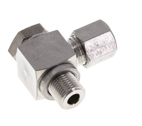 6LL & G1/8'' Stainless Steel Swivel Joint Cutting Fitting with Male Threads 100 bar Rotatable ISO 8434-1