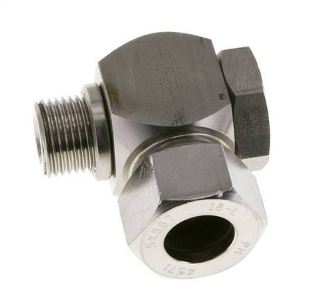 18L & G1/2'' Stainless Steel Swivel Joint Cutting Fitting with Male Threads 315 bar Rotatable ISO 8434-1