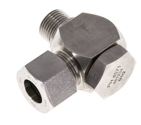 16S & G1/2'' Stainless Steel Swivel Joint Cutting Fitting with Male Threads 400 bar Rotatable ISO 8434-1