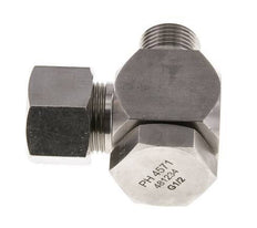16S & G1/2'' Stainless Steel Swivel Joint Cutting Fitting with Male Threads 400 bar Rotatable ISO 8434-1