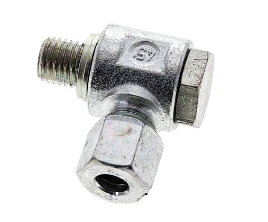 8L & M12x1,5 Racor giratorio de acero cincado con rosca macho 315 bar Anillo NBRO Giratorio ISO 8434-1