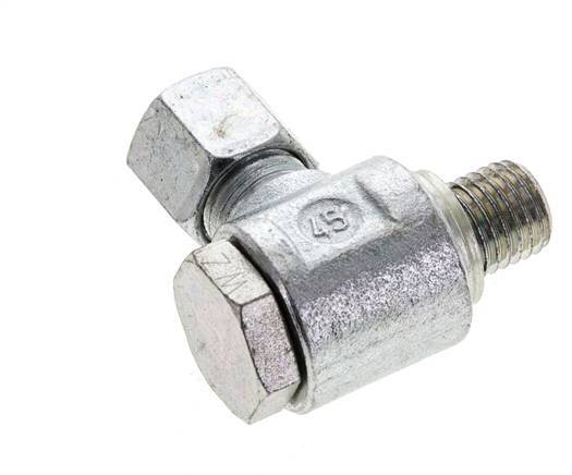 8L & M12x1,5 Racor giratorio de acero cincado con rosca macho 315 bar Anillo NBRO Giratorio ISO 8434-1