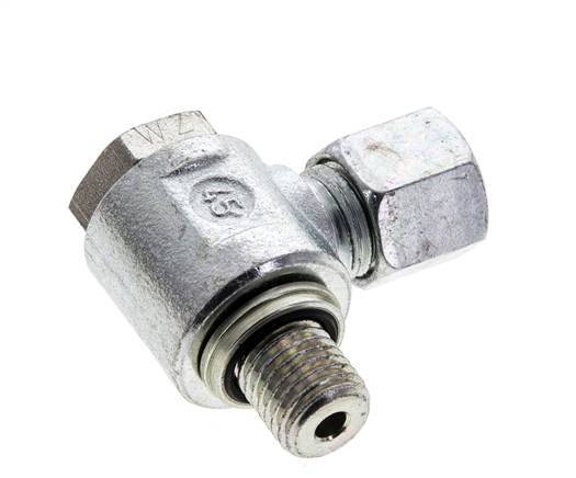 8L & M12x1,5 Racor giratorio de acero cincado con rosca macho 315 bar Anillo NBRO Giratorio ISO 8434-1