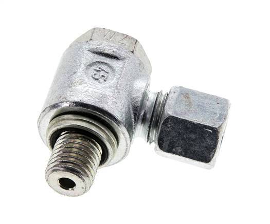 8L & M12x1,5 Racor giratorio de acero cincado con rosca macho 315 bar Anillo NBRO Giratorio ISO 8434-1