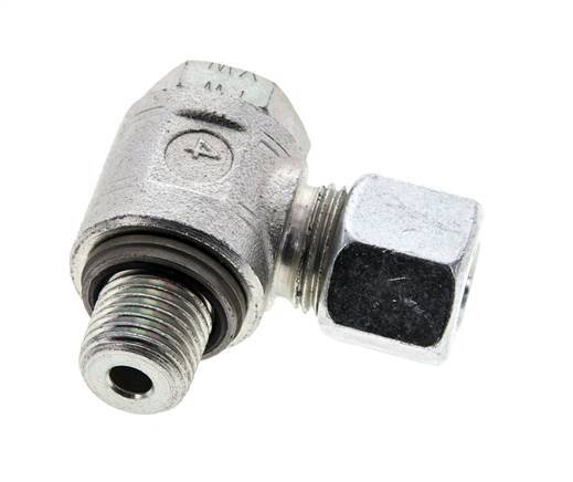 10L & M14x1.5 Zink plated Steel Swivel Joint Cutting Fitting with Male Threads 315 bar NBRO-ring Rotatable ISO 8434-1