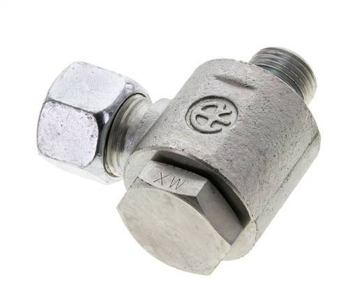 12L & M16x1.5 Zink plated Steel Swivel Joint Cutting Fitting with Male Threads 315 bar NBRO-ring Rotatable ISO 8434-1