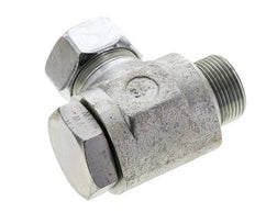 Racor giratorio de acero cincado 28L y M33x2 con rosca macho 160 bar Anillo NBRO Giratorio ISO 8434-1