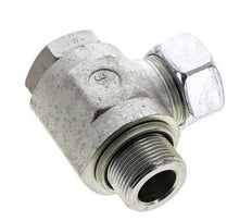 Racor giratorio de acero cincado 28L y M33x2 con rosca macho 160 bar Anillo NBRO Giratorio ISO 8434-1