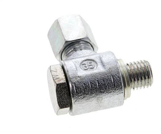 6S & M12x1.5 Zink plated Steel Swivel Joint Cutting Fitting with Male Threads 400 bar NBRO-ring Rotatable ISO 8434-1