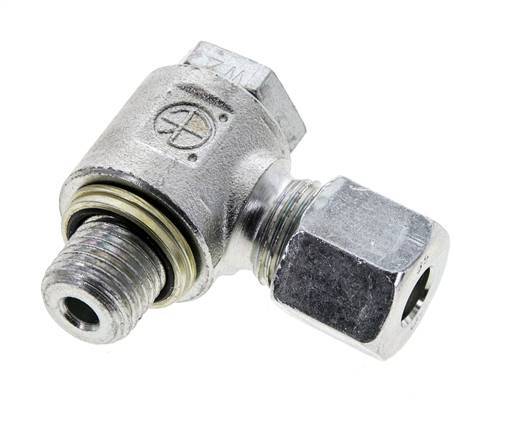 8S & M14x1.5 Zink plated Steel Swivel Joint Cutting Fitting with Male Threads 400 bar NBRO-ring Rotatable ISO 8434-1