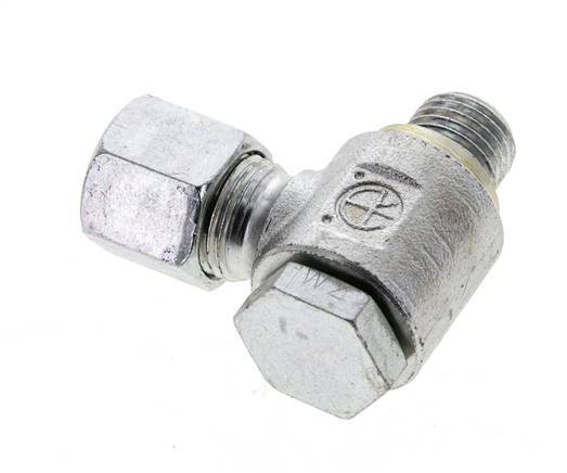 8S & M14x1.5 Zink plated Steel Swivel Joint Cutting Fitting with Male Threads 400 bar NBRO-ring Rotatable ISO 8434-1
