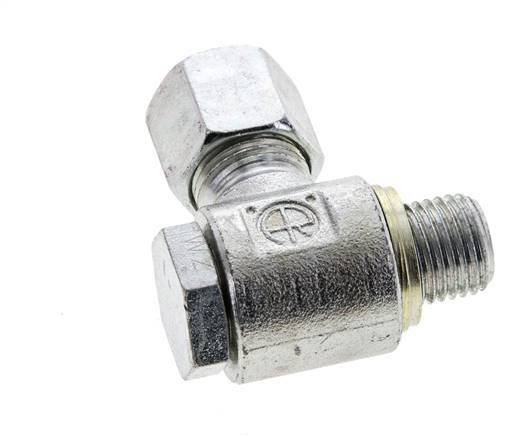 8S & M14x1.5 Zink plated Steel Swivel Joint Cutting Fitting with Male Threads 400 bar NBRO-ring Rotatable ISO 8434-1