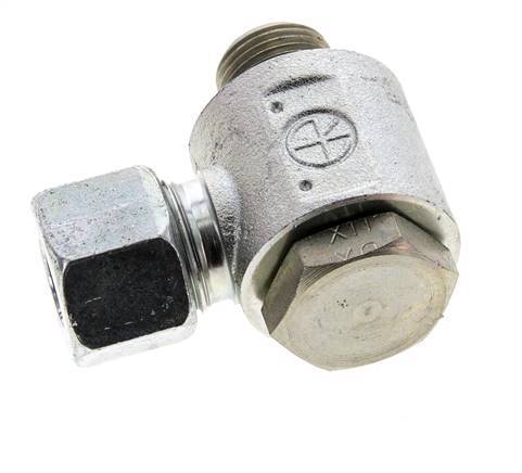 12S & M18x1.5 Racor giratorio de acero cincado con rosca macho 400 bar Anillo NBRO Giratorio ISO 8434-1