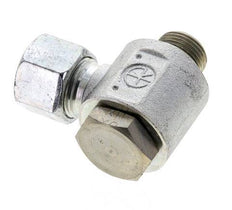 12S & M18x1.5 Racor giratorio de acero cincado con rosca macho 400 bar Anillo NBRO Giratorio ISO 8434-1