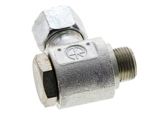 12S & M18x1.5 Racor giratorio de acero cincado con rosca macho 400 bar Anillo NBRO Giratorio ISO 8434-1