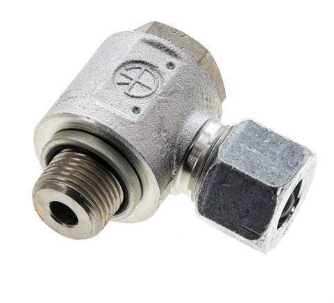 12S & M18x1.5 Racor giratorio de acero cincado con rosca macho 400 bar Anillo NBRO Giratorio ISO 8434-1