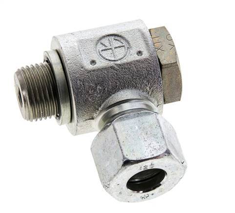12S & M18x1.5 Racor giratorio de acero cincado con rosca macho 400 bar Anillo NBRO Giratorio ISO 8434-1