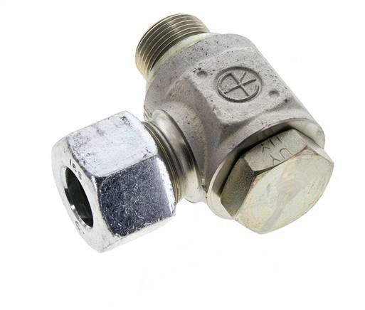 16S & M22x1.5 Racor giratorio de acero cincado con rosca macho 400 bar Anillo NBRO Giratorio ISO 8434-1