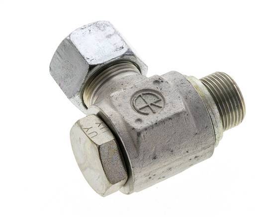 16S & M22x1.5 Racor giratorio de acero cincado con rosca macho 400 bar Anillo NBRO Giratorio ISO 8434-1