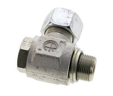 16S & M22x1.5 Racor giratorio de acero cincado con rosca macho 400 bar Anillo NBRO Giratorio ISO 8434-1
