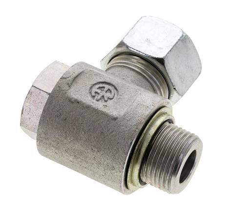 20S & M27x2 Racor giratorio de acero cincado con rosca macho 400 bar Anillo NBRO Giratorio ISO 8434-1