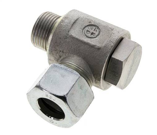 20S & M27x2 Racor giratorio de acero cincado con rosca macho 400 bar Anillo NBRO Giratorio ISO 8434-1