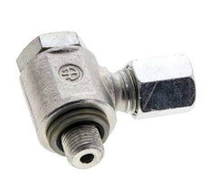 6L & G1/8'' Zink plated Steel Swivel Joint Cutting Fitting with Male Threads 315 bar NBRO-ring Rotatable ISO 8434-1