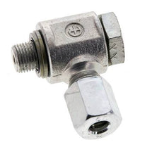 6L & G1/8'' Zink plated Steel Swivel Joint Cutting Fitting with Male Threads 315 bar NBRO-ring Rotatable ISO 8434-1