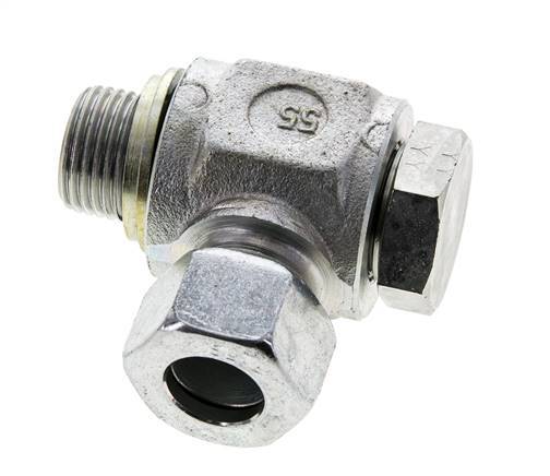 15L & G1/2'' Acero Zincado Racor Giratorio con Rosca Macho 315 bar NBRO-ring Giratorio ISO 8434-1