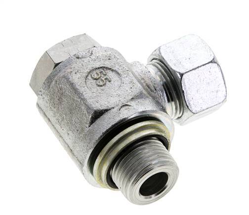 15L & G1/2'' Acero Zincado Racor Giratorio con Rosca Macho 315 bar NBRO-ring Giratorio ISO 8434-1